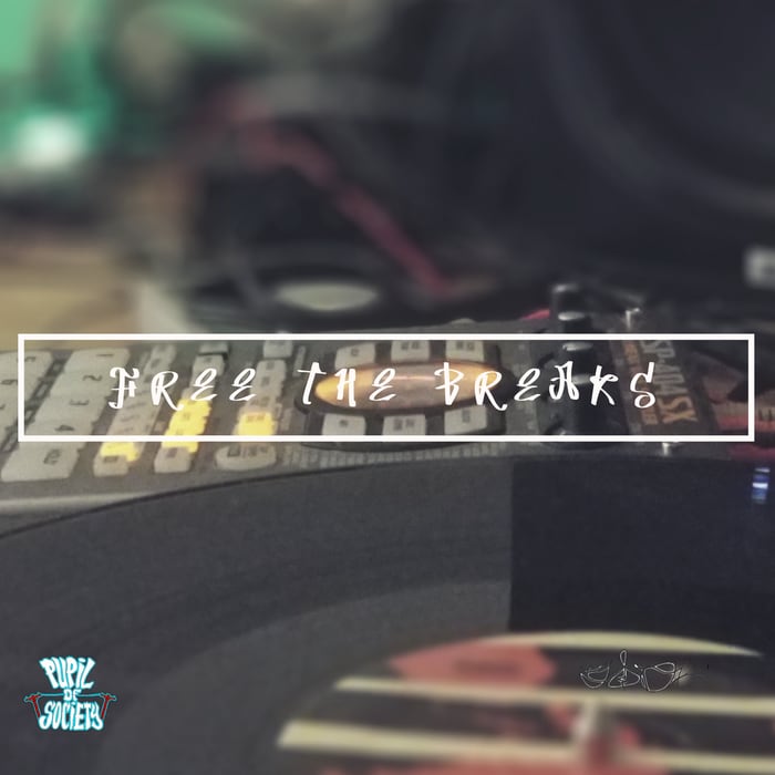 Free The Breaks cover: drum machine pads under the pack title.